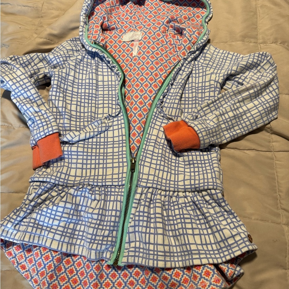 Matilda Jane 435 Size 10 Girls “The Adventure Begins” Full Zip Jacket Hoodie